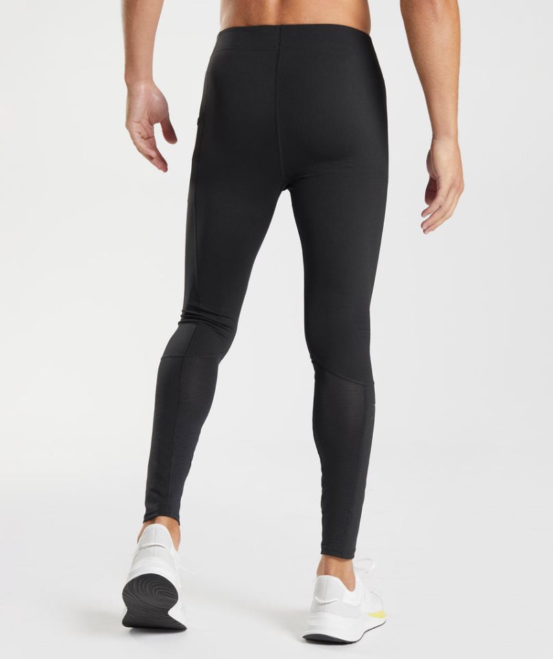 Legginsy Gymshark Control Baselayer Męskie Czarne | PL 209WMF